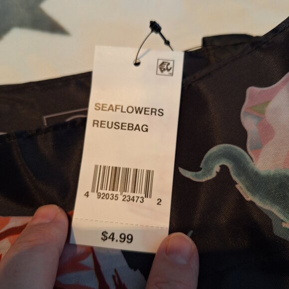 MACY'S‎ Reusable Shopping Tote Bag "From Beach to Bag" Oceancycle, Floral New! - Picture 5 of 7